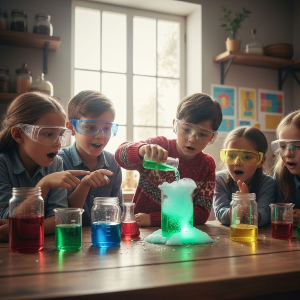 children experimenting-in-labs