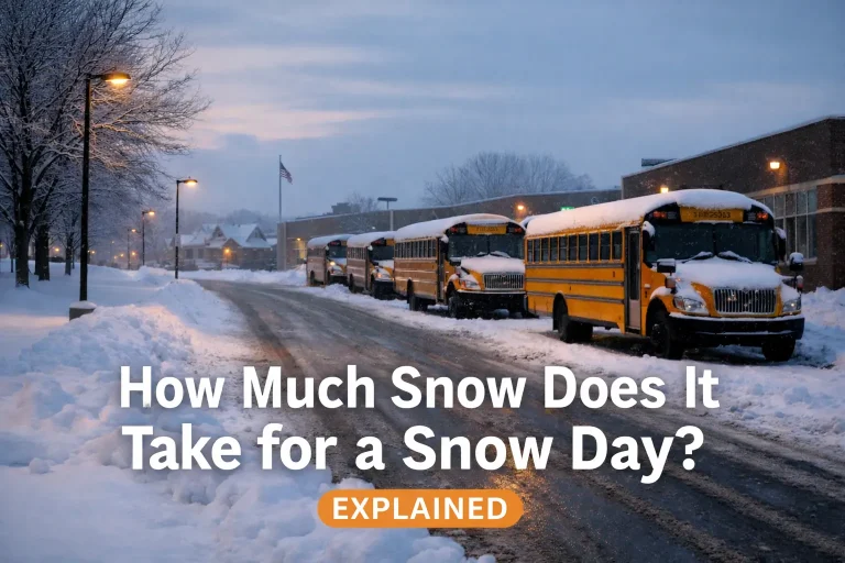 How Much Snow Does It Actually Take for a Snow Day
