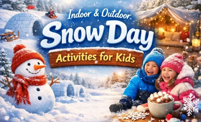 inddor and aoutdoor snow activities for kids