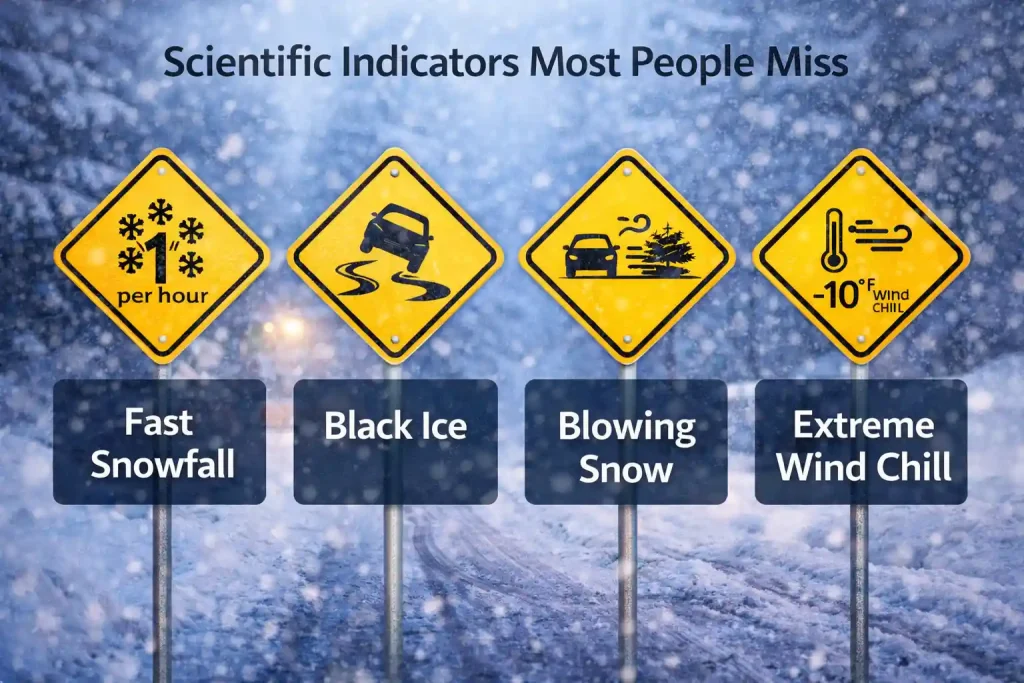 snow fall Scientific Indicators